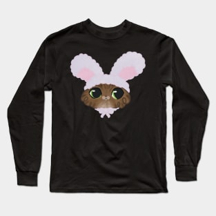 Cat in a bunny hat Long Sleeve T-Shirt